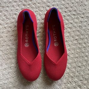 Scooter Red Rothy’s Flats (never worn before!)